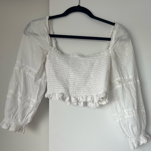 Aritzia Soirée Blouse White - Picture 3 of 6